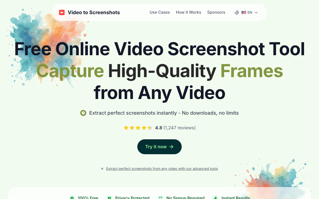 Video to Screenshots
